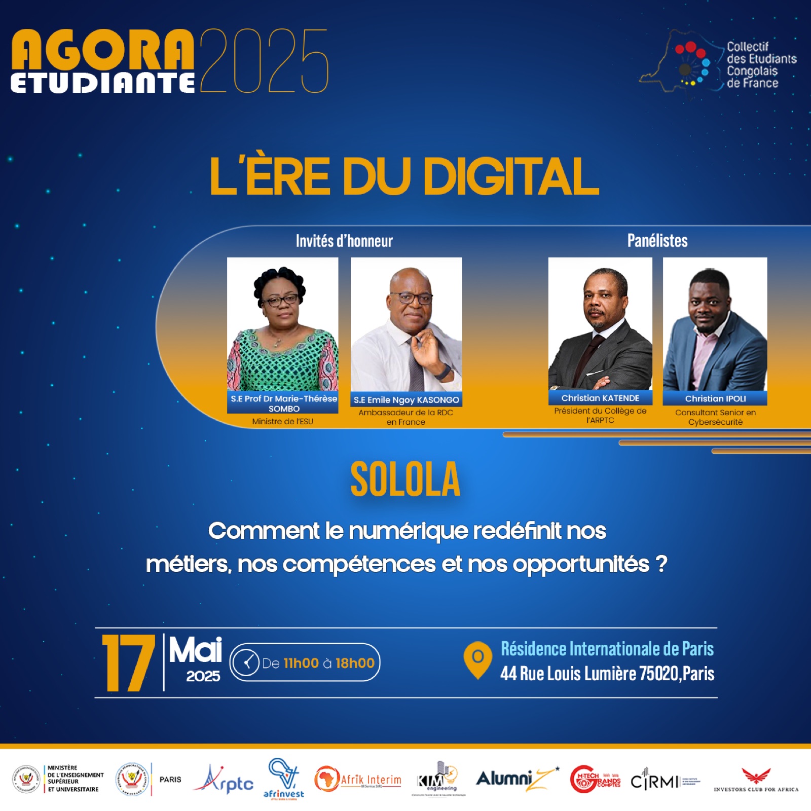 Affiche de l'événement AGORA Étudiante 2025