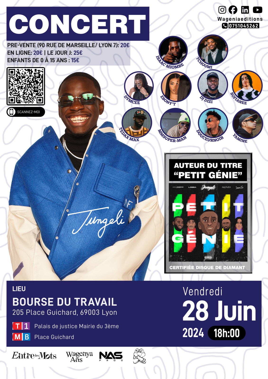 Affiche du concert de Jungeli à Lyon